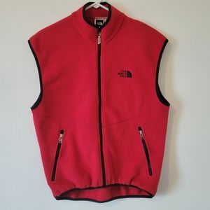 Red North Face Fleece vest
